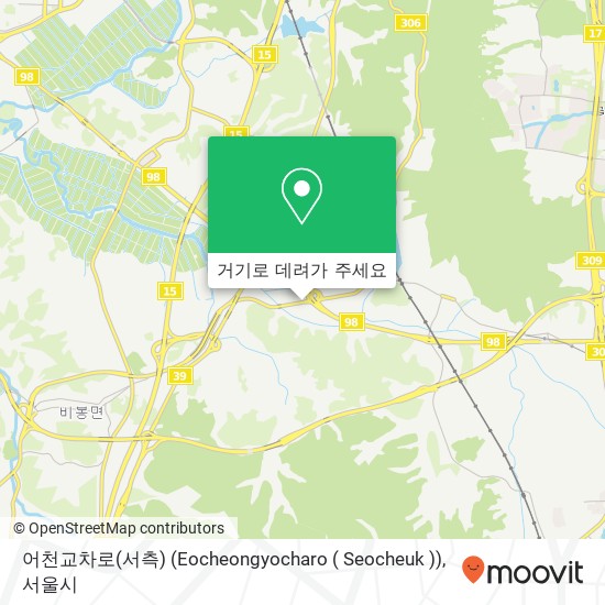 어천교차로(서측) (Eocheongyocharo ( Seocheuk )) 지도
