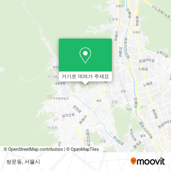 쌍문동 지도