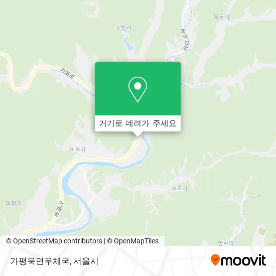 가평북면우체국 지도