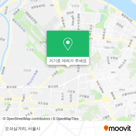 오쇠삼거리 지도
