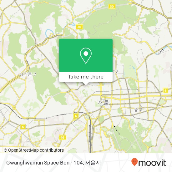 Gwanghwamun Space Bon - 104 지도