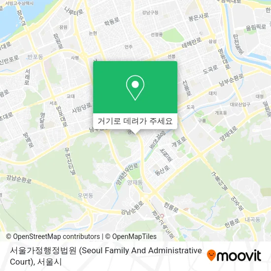 서울가정행정법원 (Seoul Family And Administrative Court) 지도