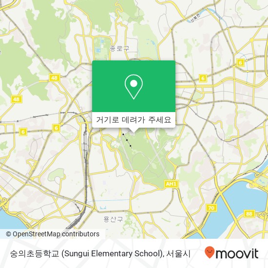 숭의초등학교 (Sungui Elementary School) 지도