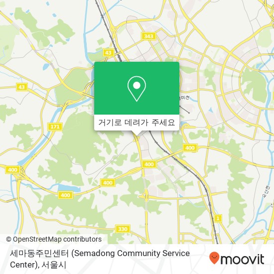 세마동주민센터 (Semadong Community Service Center) 지도