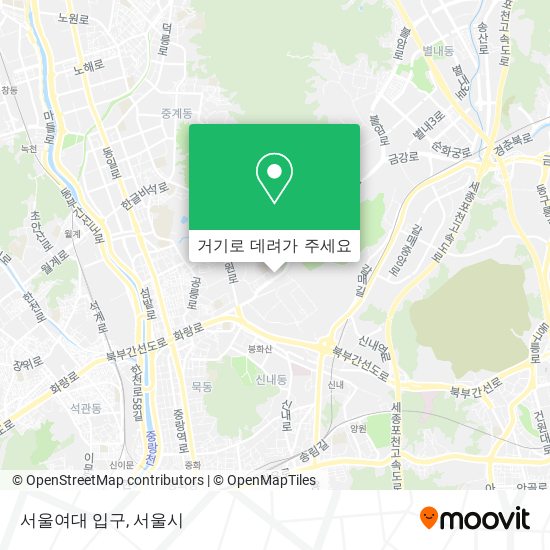 서울여대 입구 지도