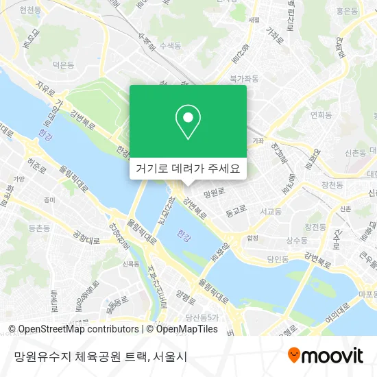망원유수지 체육공원 트랙 지도