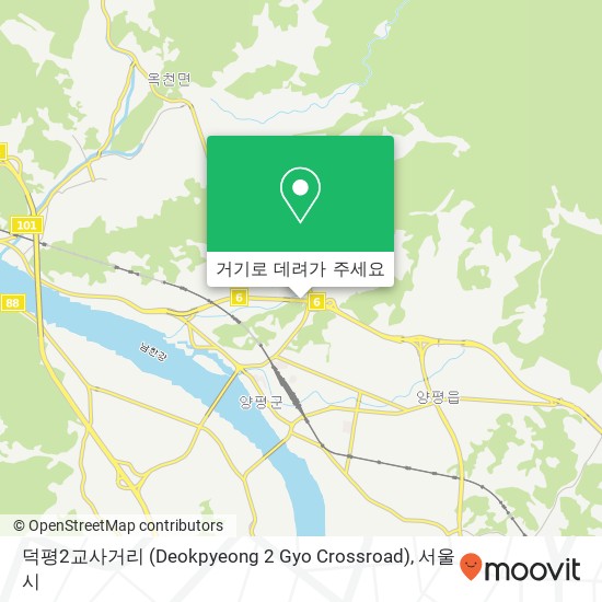 덕평2교사거리 (Deokpyeong 2 Gyo Crossroad) 지도