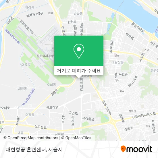 대한항공 훈련센터 지도
