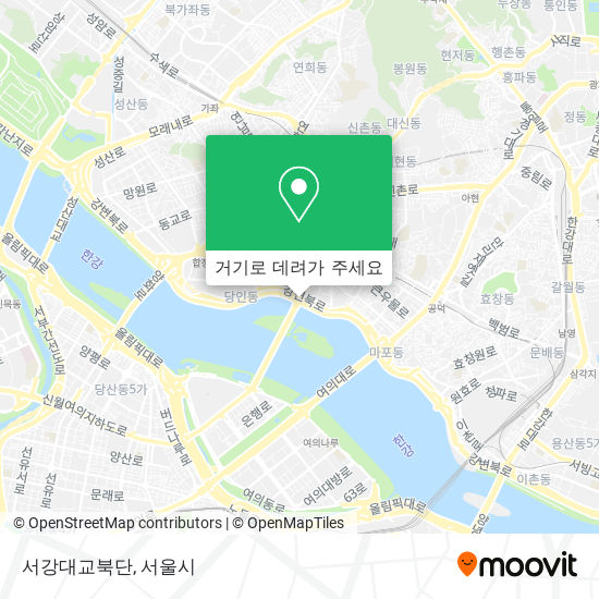 서강대교북단 지도