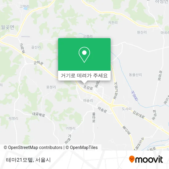 테마21모텔 지도