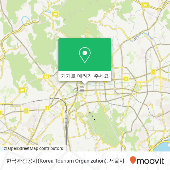 한국관광공사(Korea Tourism Organization) 지도