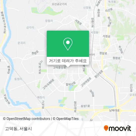 고덕동 지도
