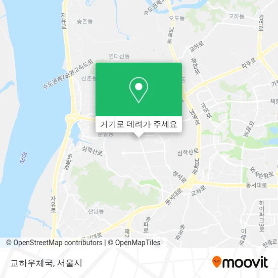교하우체국 지도