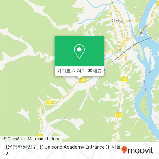 (운정학원입구) (( Unjeong Academy Entrance )) 지도