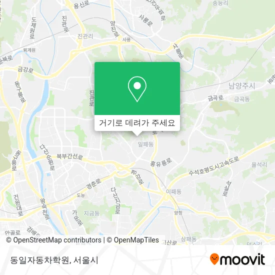 동일자동차학원 지도