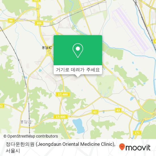 정다운한의원 (Jeongdaun Oriental Medicine Clinic) 지도