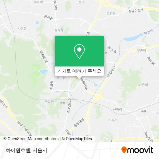 하이원호텔 지도