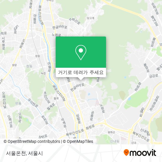 서울온천 지도