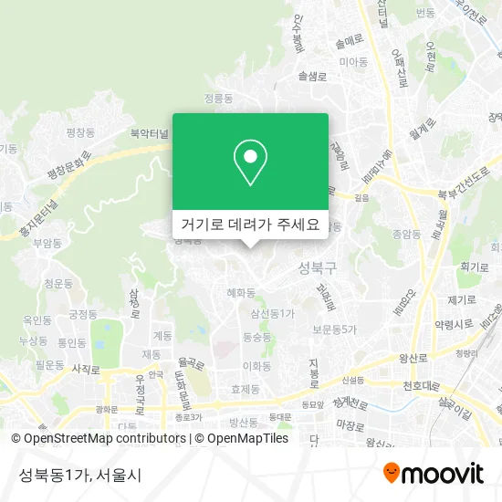 성북동1가 지도