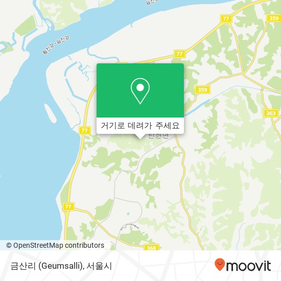 금산리 (Geumsalli) 지도