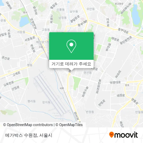 메가박스 수원점 지도