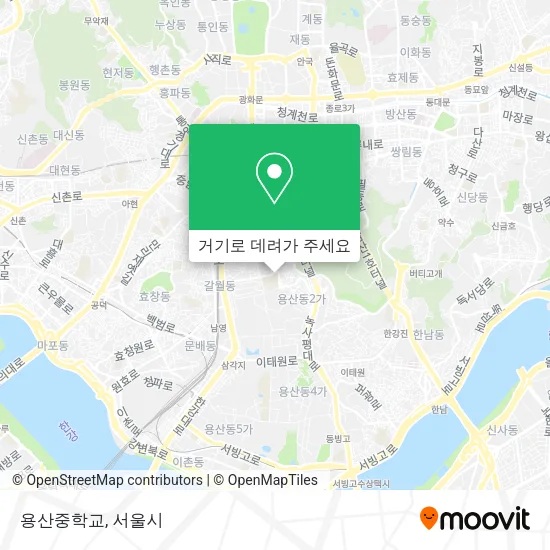 용산중학교 지도