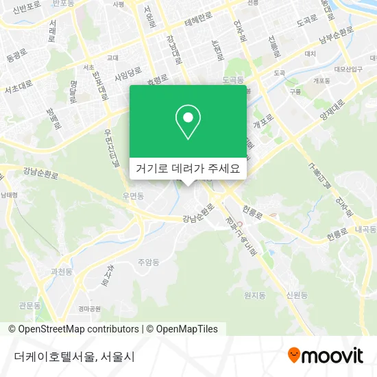 더케이호텔서울 지도