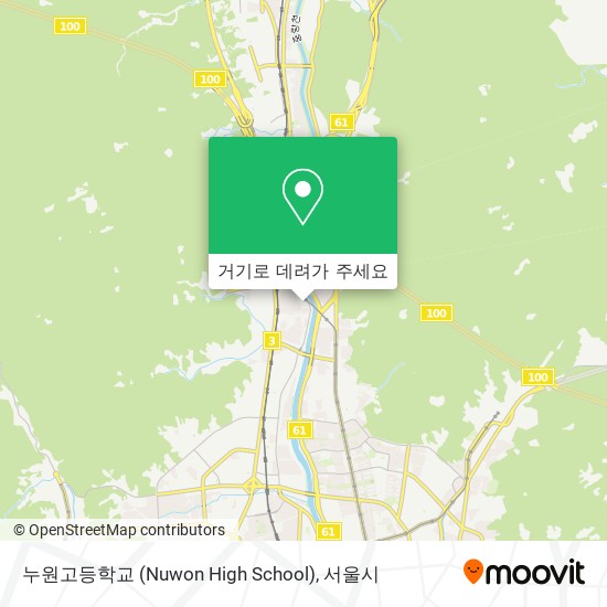 누원고등학교 (Nuwon High School) 지도