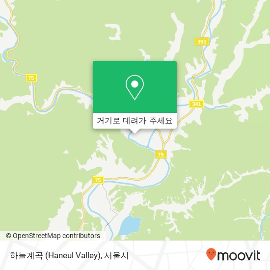 하늘계곡 (Haneul Valley) 지도