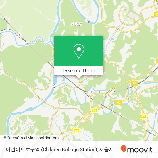 어린이보호구역 (Children Bohogu Station) 지도