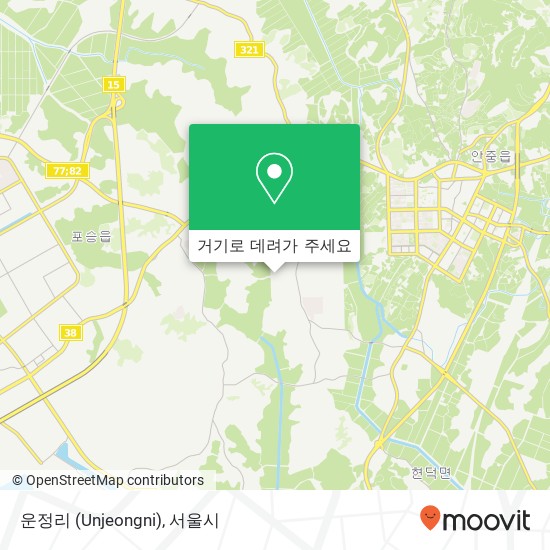 운정리 (Unjeongni) 지도