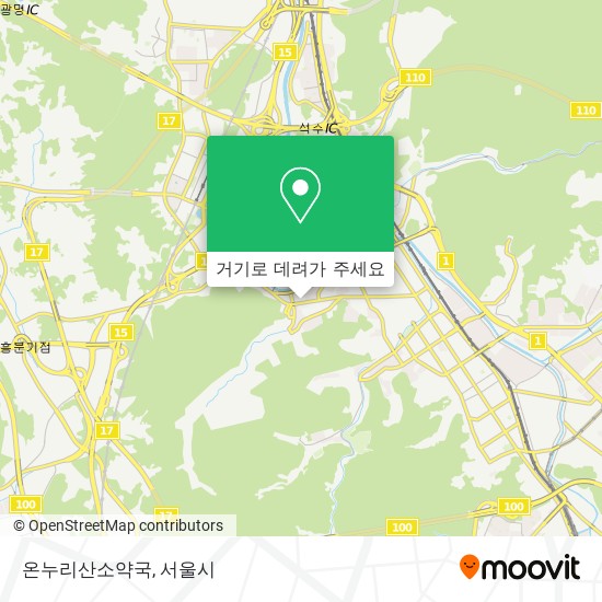 온누리산소약국 지도