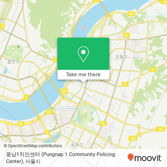 풍납1치안센터 (Pungnap 1 Community Policing Center) 지도