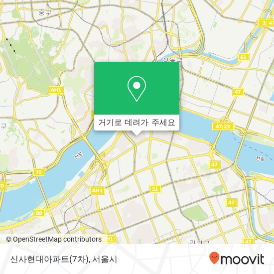 신사현대아파트(7차) 지도