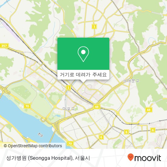 성가병원 (Seongga Hospital) 지도
