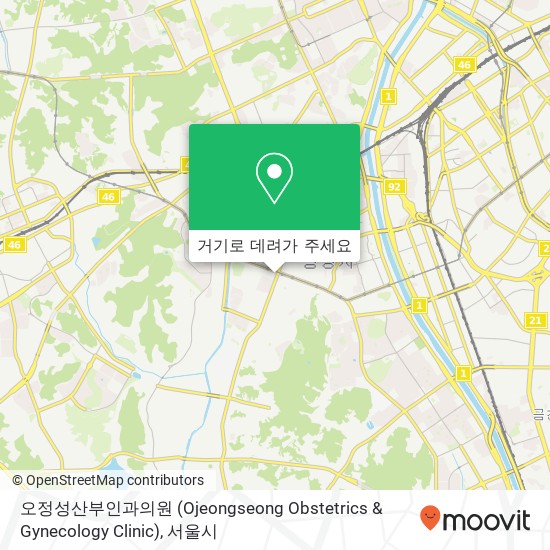 오정성산부인과의원 (Ojeongseong Obstetrics & Gynecology Clinic) 지도