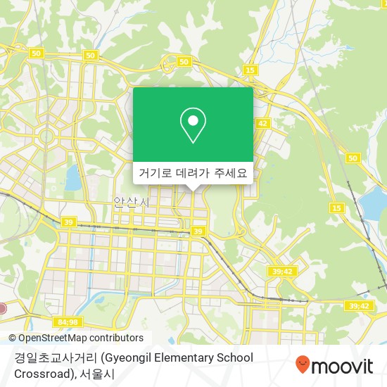 경일초교사거리 (Gyeongil Elementary School Crossroad) 지도
