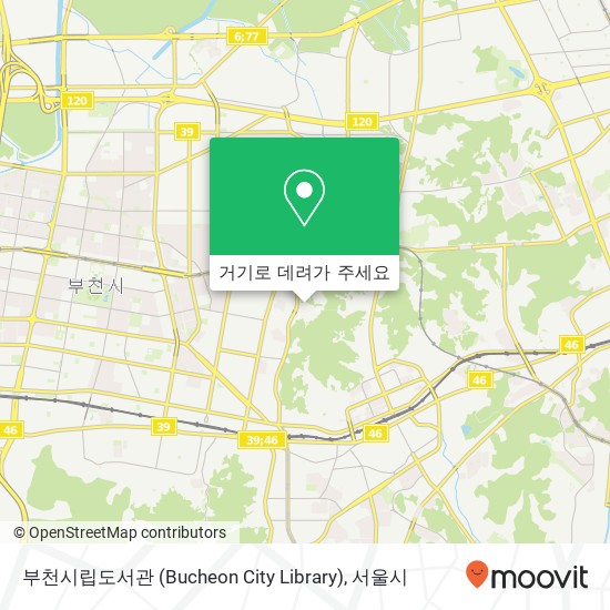 부천시립도서관 (Bucheon City Library) 지도