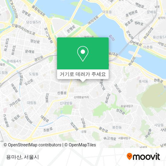 용마산 지도