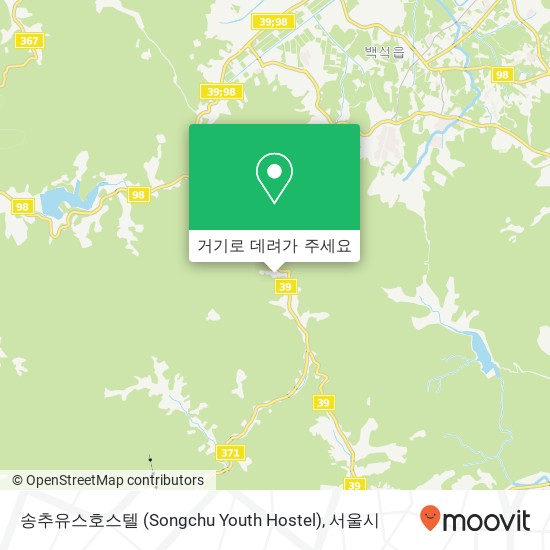 송추유스호스텔 (Songchu Youth Hostel) 지도