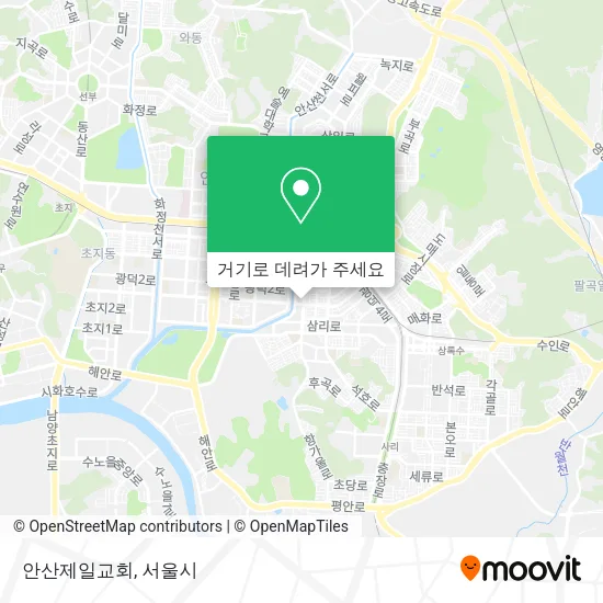 안산제일교회 지도