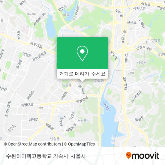 수원하이텍고등학교 기숙사 지도