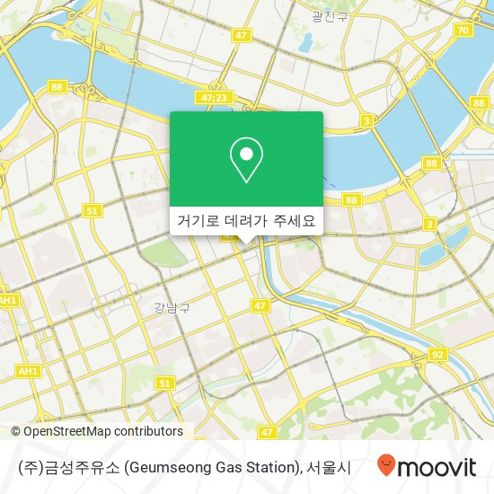 (주)금성주유소 (Geumseong Gas Station) 지도