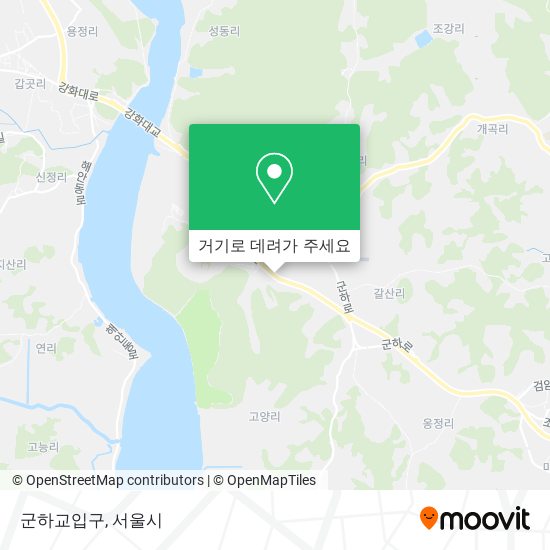 군하교입구 지도