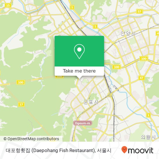 대포항횟집 (Daepohang Fish Restaurant) 지도