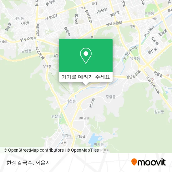 한성칼국수 지도