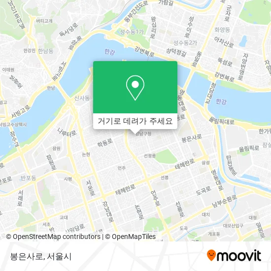 봉은사로 지도