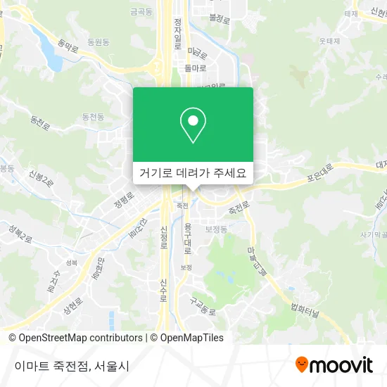 이마트 죽전점 지도