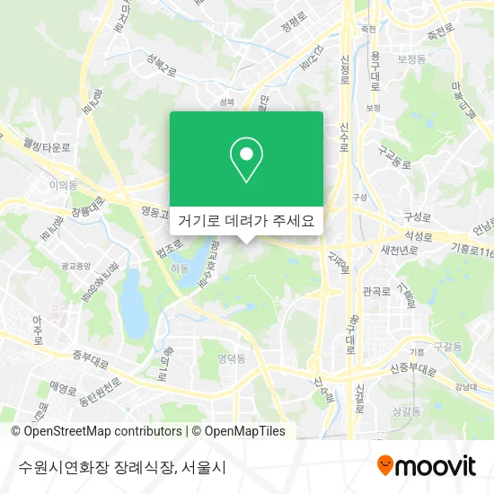 수원시연화장 장례식장 지도