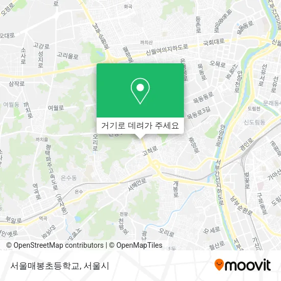 서울매봉초등학교 지도